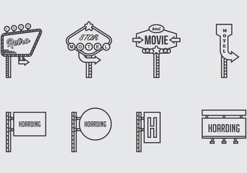 Hoarding Icons - vector gratuit #398905